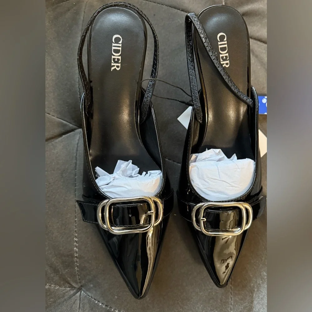 BUCKLE POINTED TOE SLINGBACK - Picture 8 of 10